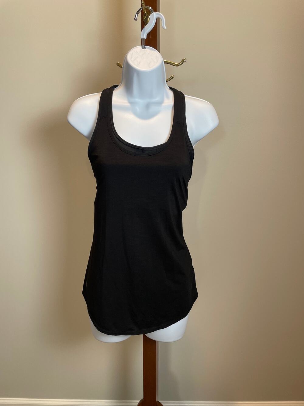 Athleta Racerback Tank With Built‑In Sports Bra Black Size S